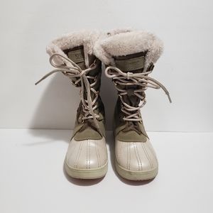 Khombu Kids' Jessie Waterproof Winter Boot Little/Big Kid fleece lined sz US 1